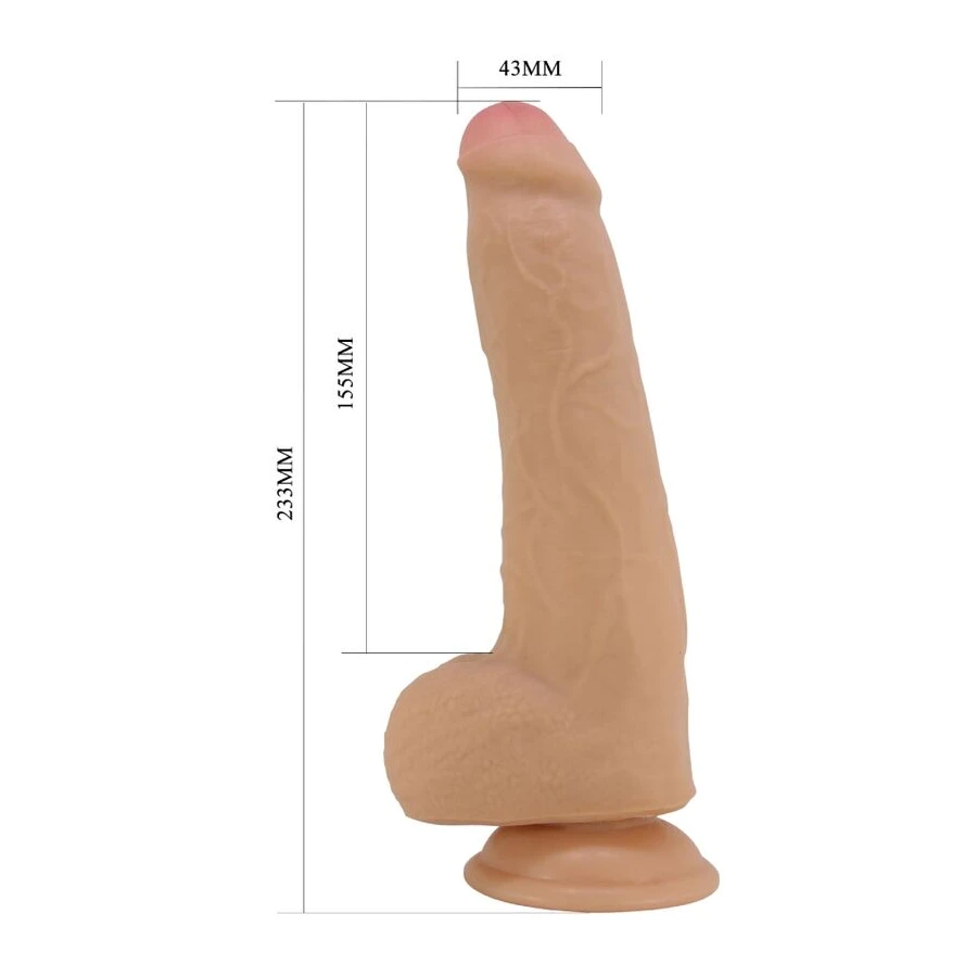 PRETTY LOVE - DRACO DILDO REALISTICO 23 CM CARNE
